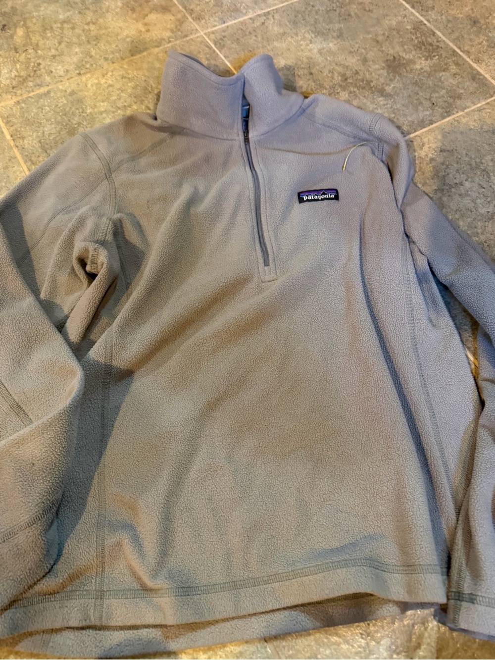 Patagonia Light Gray Women's Half-Zip Fleece Pullover